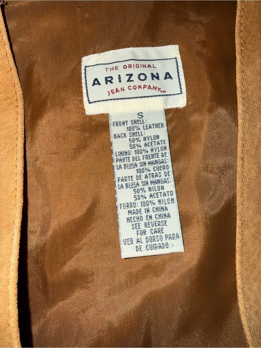 Arizona Leather Suede Vest - Picture 3 of 3